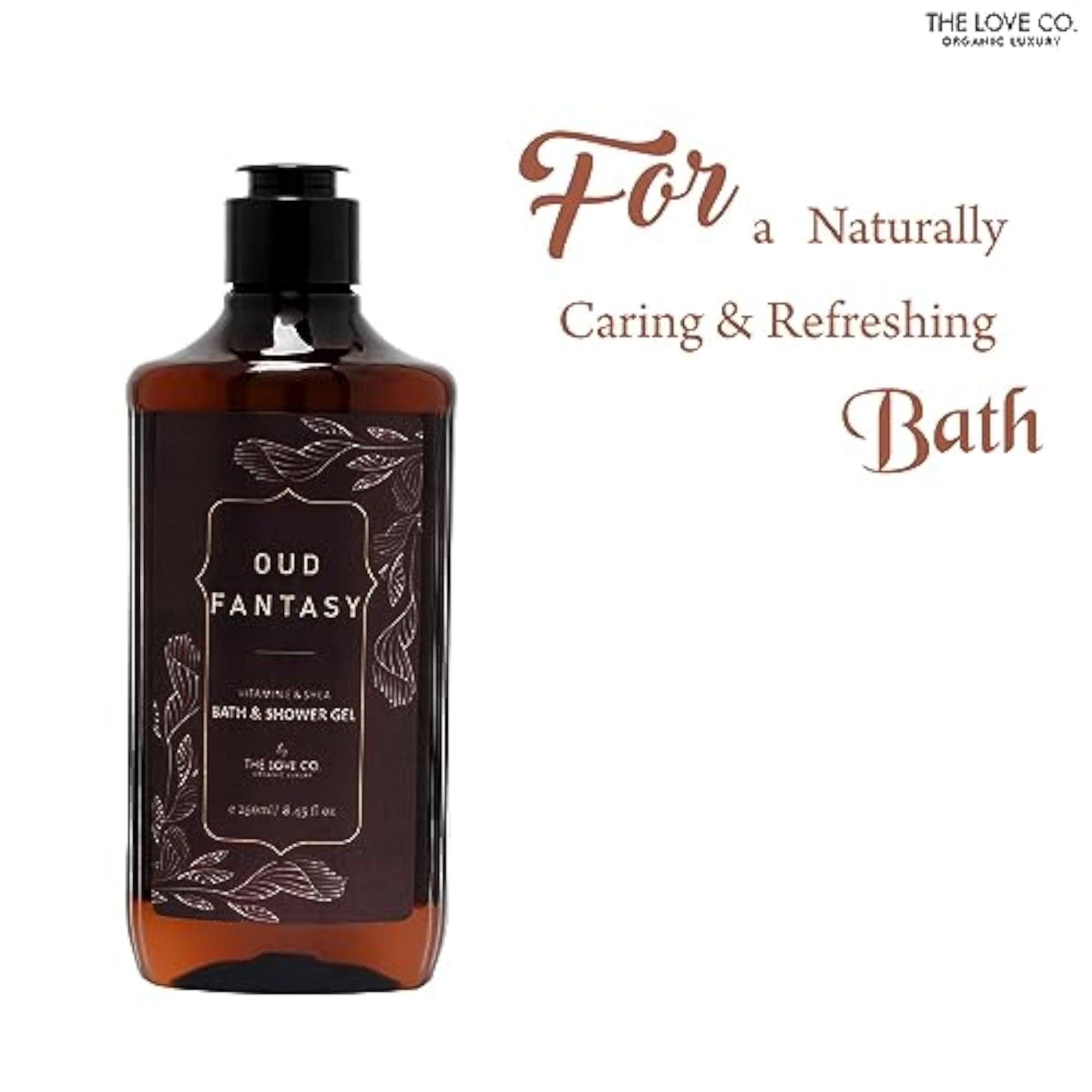 Luxury White Oud Body Wash for Women & Men, Vegan Cleanser